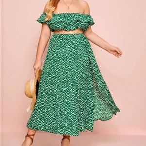 Floral 2 Piece Top/Skirt set